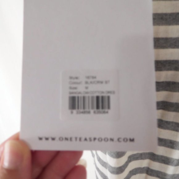 New ONE TEASPOON  MEDIUM Women Striped Bangal Cotton Dress NWOT Striped - Picture 5 of 9